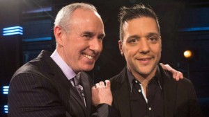 George Stroumboulopoulos, right, is pictured with Ron MacLean as Rogers TV unveil their team for the station's NHL coverage in Toronto on March 10, 2014. Back when he was The Guy on MuchMusic and, later, on CBC talk shows, George Stroumboulopoulos was often affectionately referred to as "Canada's boyfriend." Parachuted two seasons ago onto venerable "Hockey Night in Canada," however, he was seen by many hard-core hockey fans as that punk boyfriend you don't want anywhere near your daughter. THE CANADIAN PRESS/Chris Young